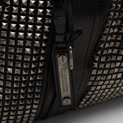 burberry toiletry pouch|Burberry studded leather knight bag.